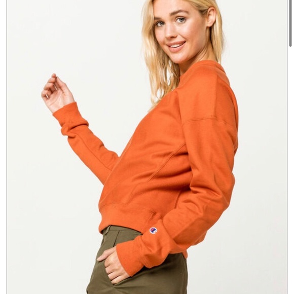 Champion Crewneck Pumpkin/Rust barely worn 🎃 - Picture 5 of 6